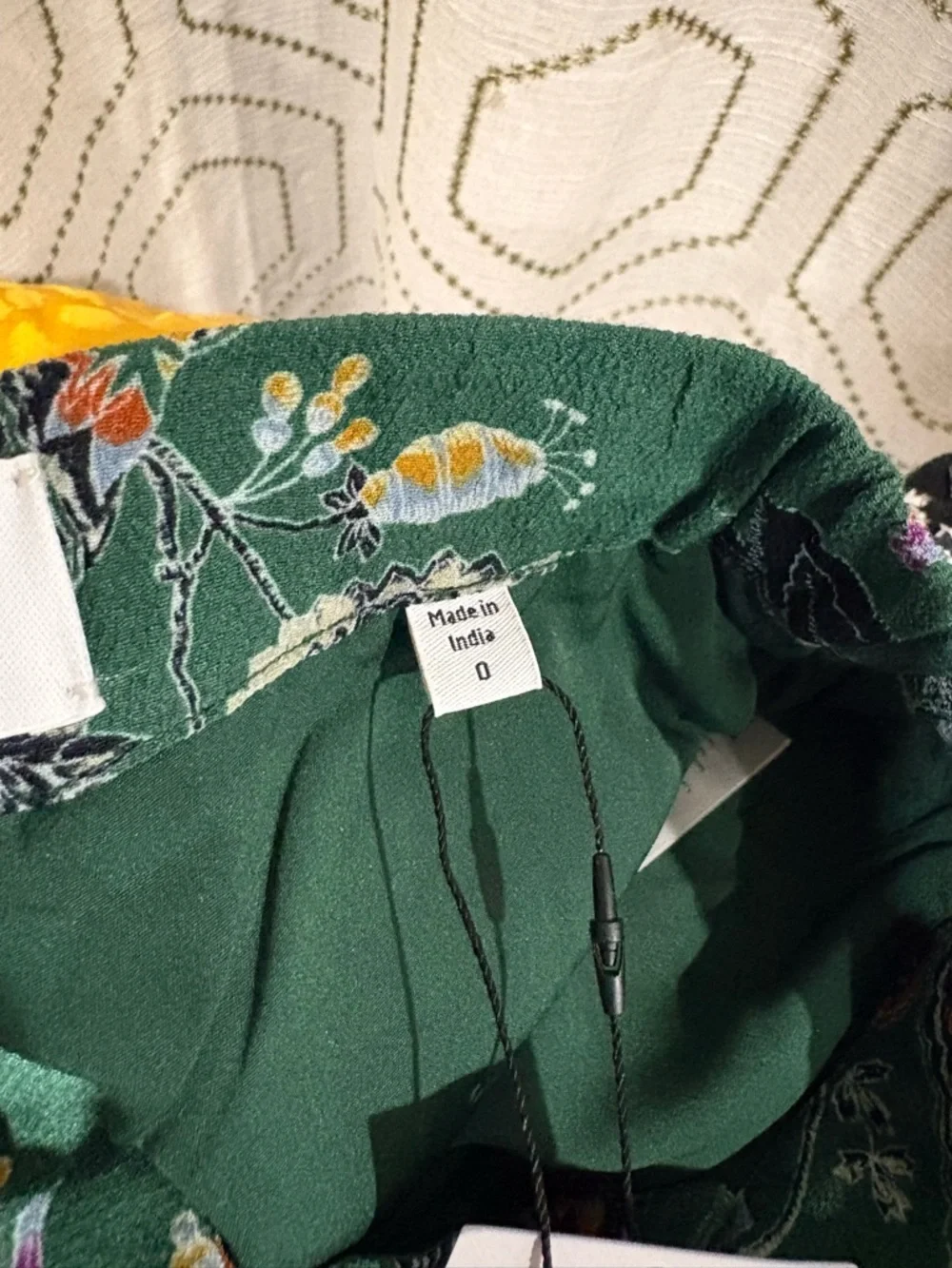 Equipment Jacqueline Floral-Print Side-Slit Wide-Leg Trousers Size 0 - Picture 4 of 10